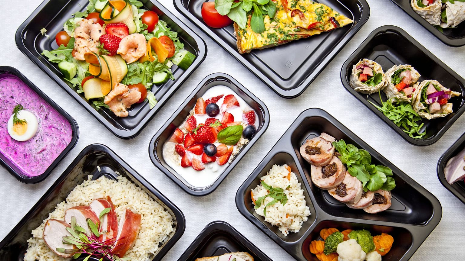 reklama cateringu dietetycznego - potrawy