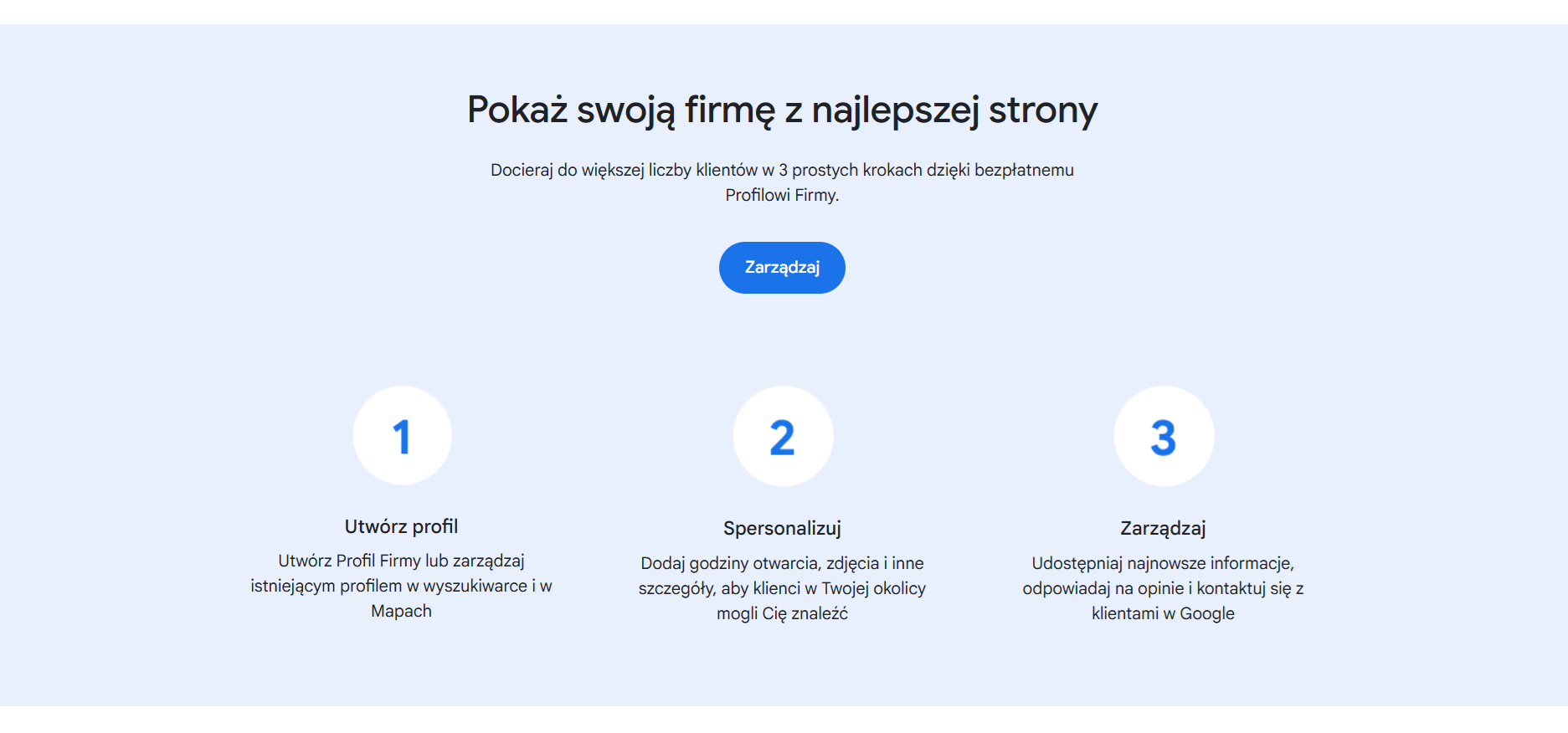 Na czym polega pozycjonowanie i optymalizacja wizytówki Google Moja Firma? 4 https://www.google.com/intl/pl_pl/business/