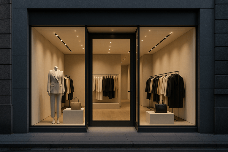 reklama marki odzieżowej - sklep witryna